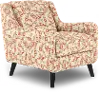 Farrow Spice Orange Geometric Accent Chair