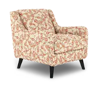 Farrow Spice Orange Geometric Accent Chair