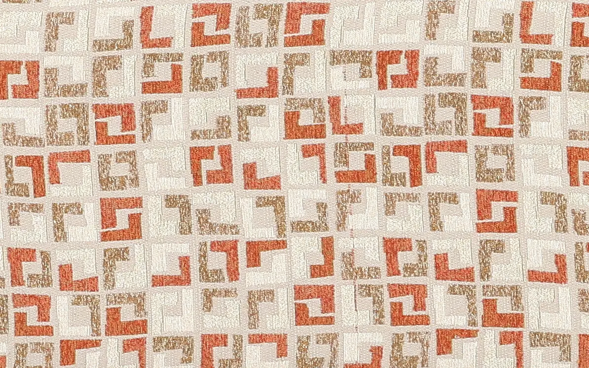 Farrow Spice Orange Geometric Accent Chair-8