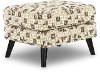 Farrow Wasabi Tan and Cream Geometric Ottoman