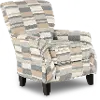 Brigade Lake Gray and Beige Striped Accent Chair