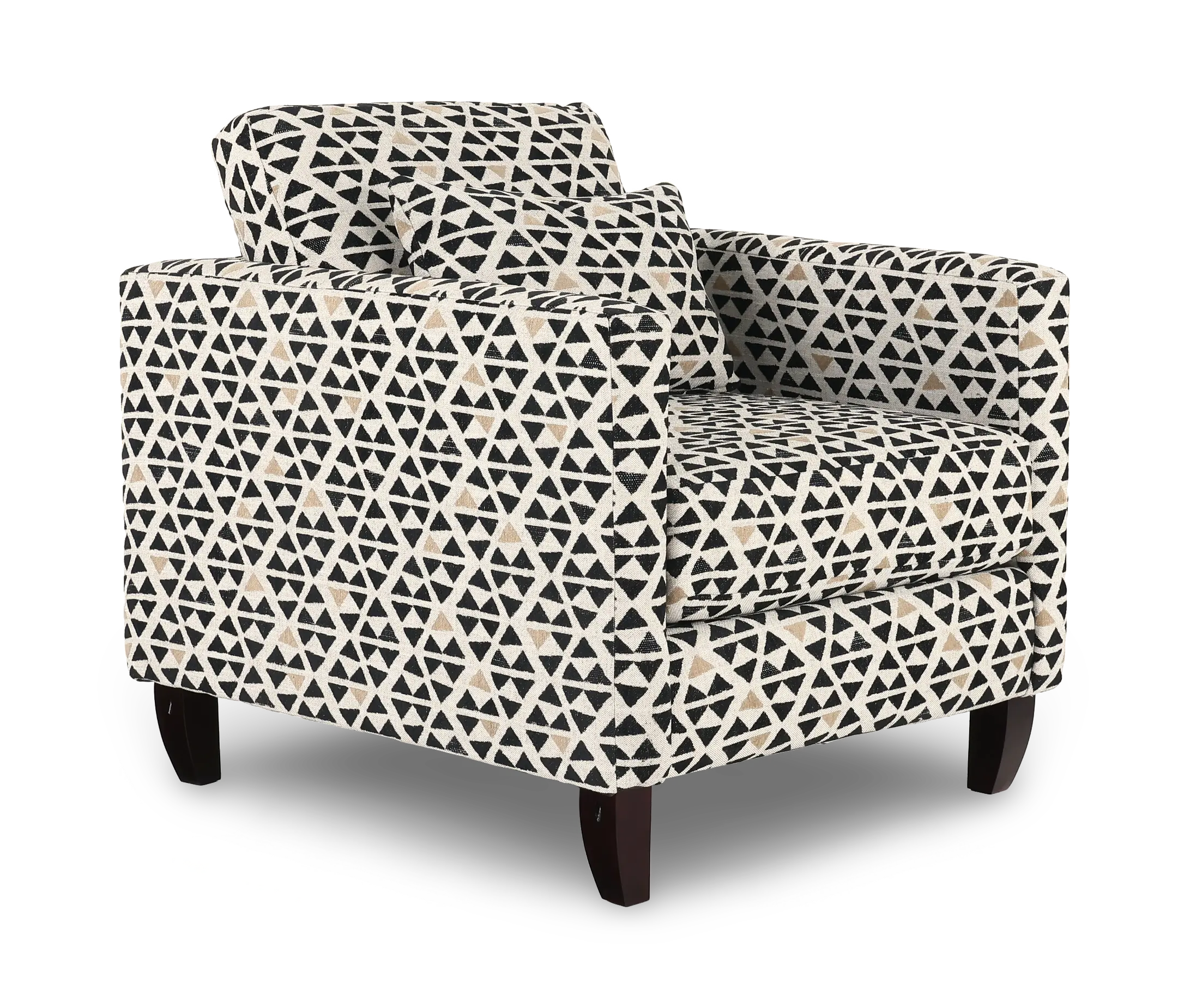 Bodega Onyx Geometric Accent Chair-1