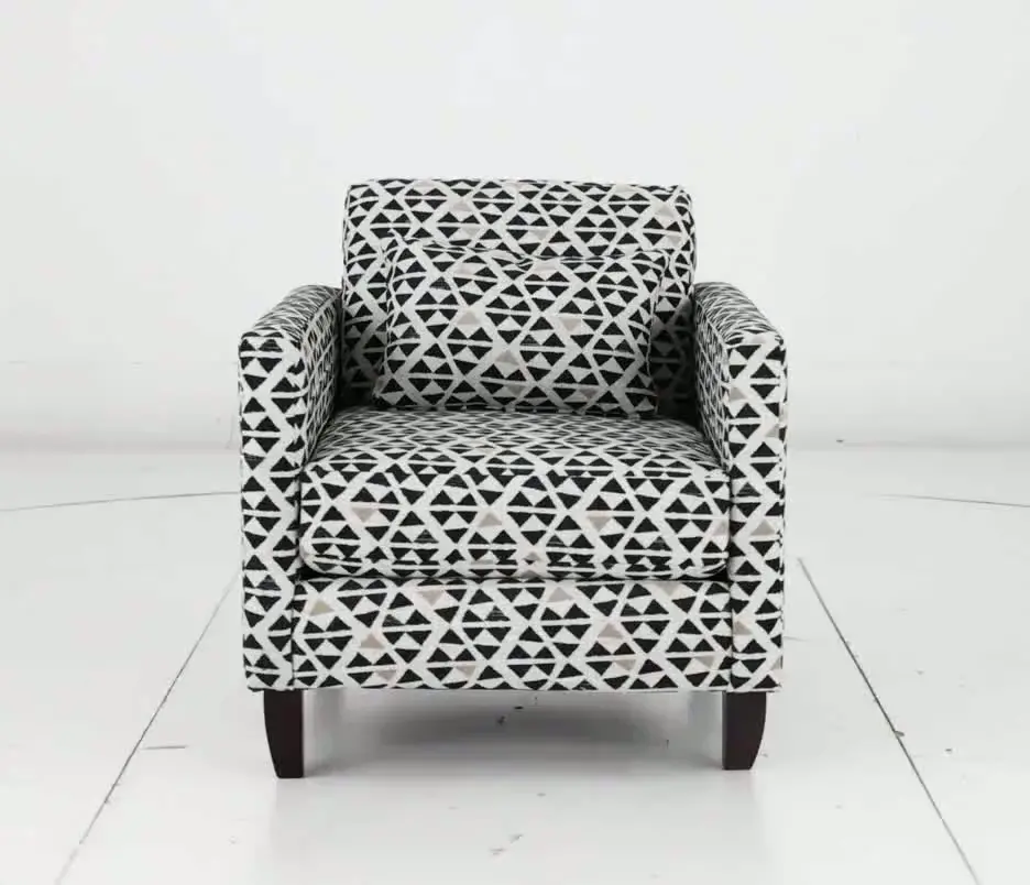 Bodega Onyx Geometric Accent Chair-10