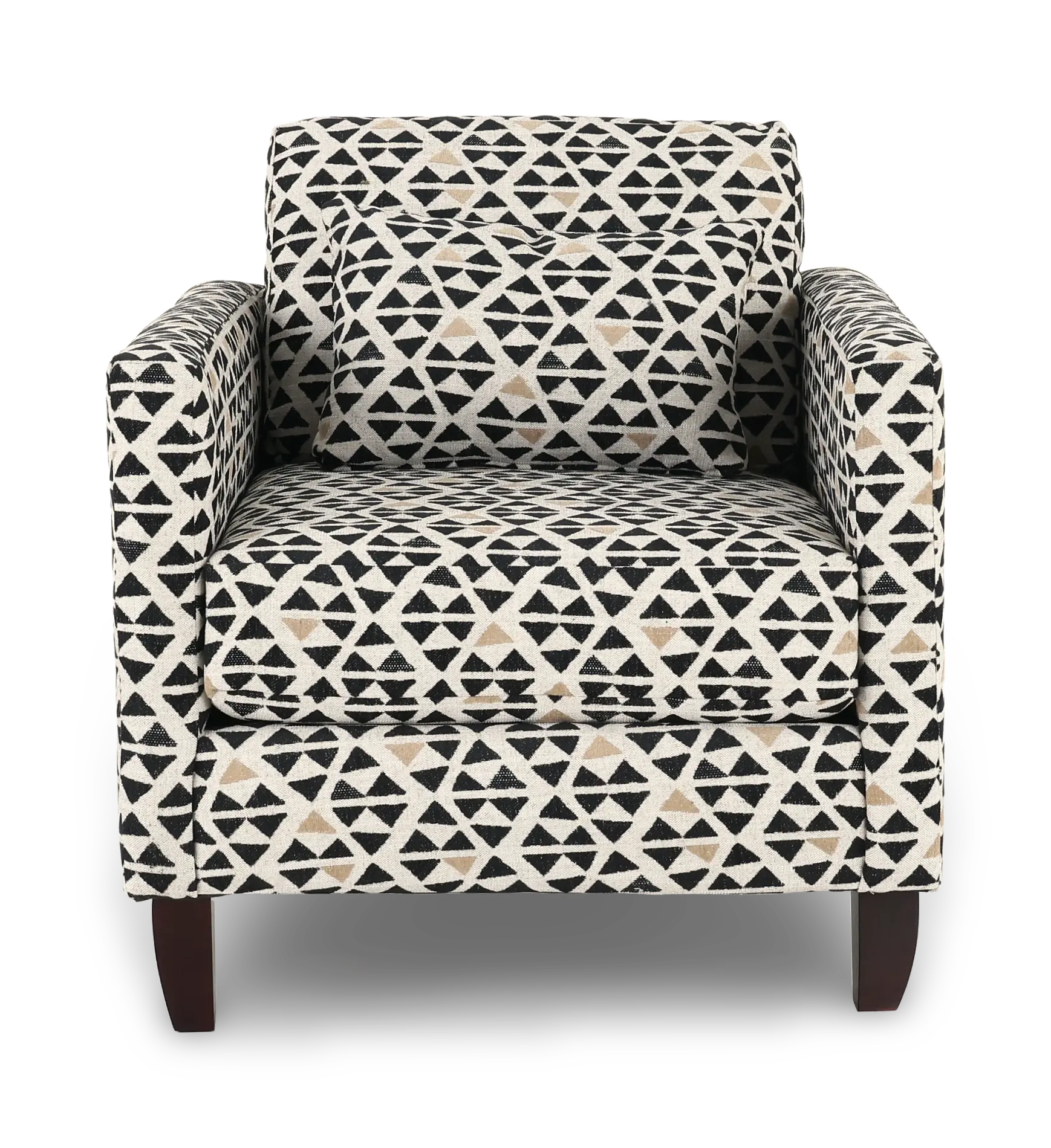 Bodega Onyx Geometric Accent Chair-4