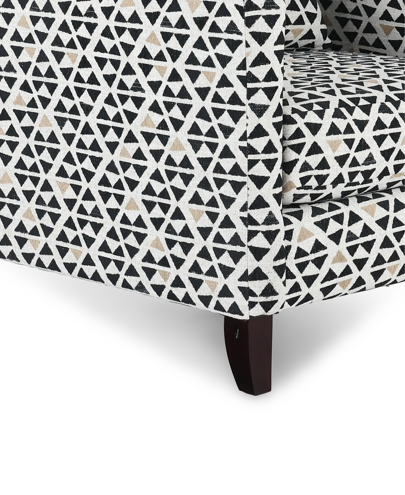 Bodega Onyx Geometric Accent Chair-7