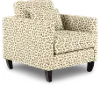 Bodega Garden Green Geometric Accent Chair