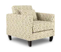 Bodega Garden Green Geometric Accent Chair