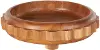 Large Brown Teak Wood Decorative Bowl