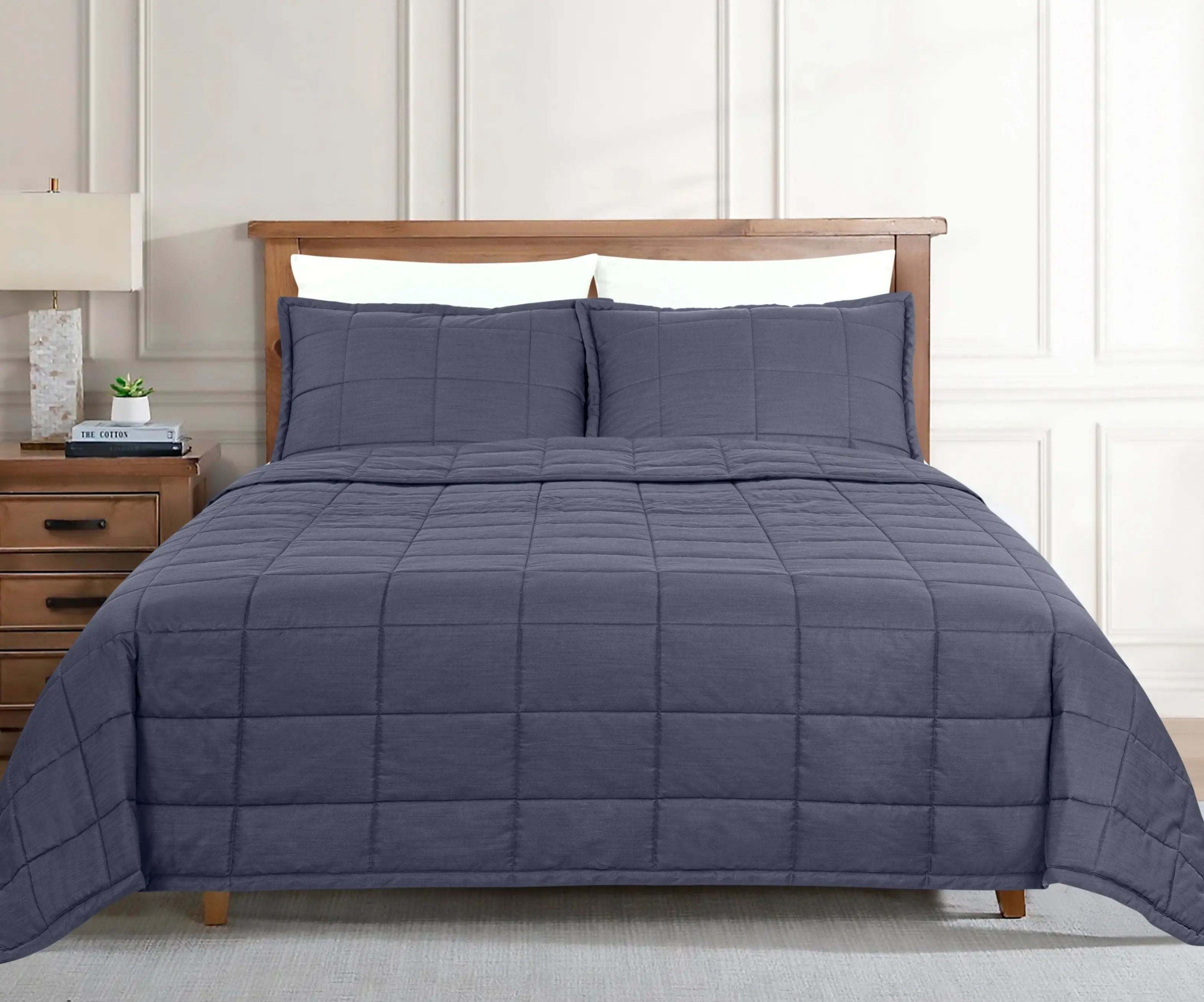 Tencel Marine King Coverlet Set-1