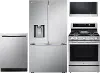LG-S/S-GAS-LR2606-4PC-PKG LG 4 Piece Gas Appliance Package - Stainless Steel