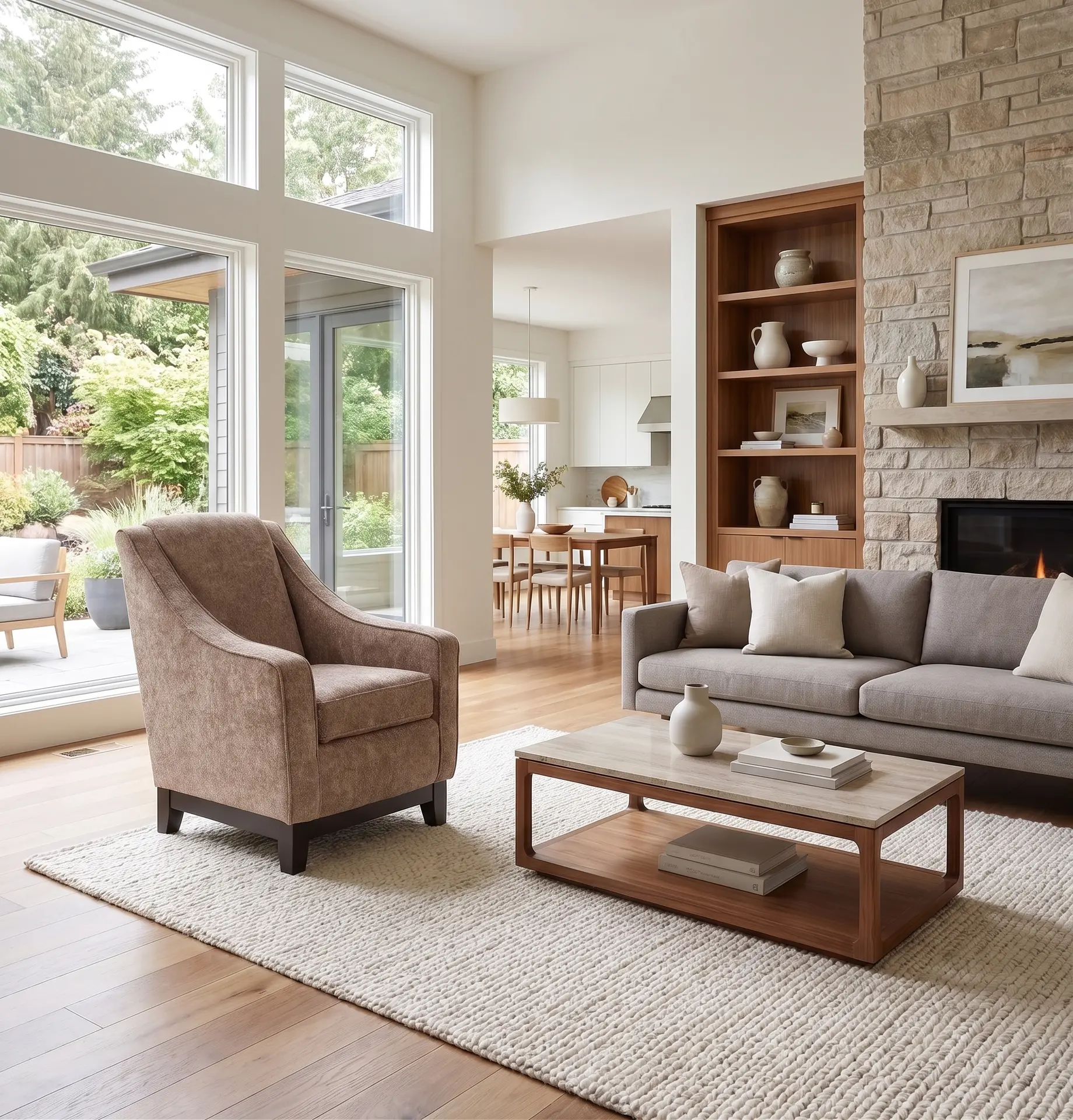 Mariko Caramel Brown Club Chair-2