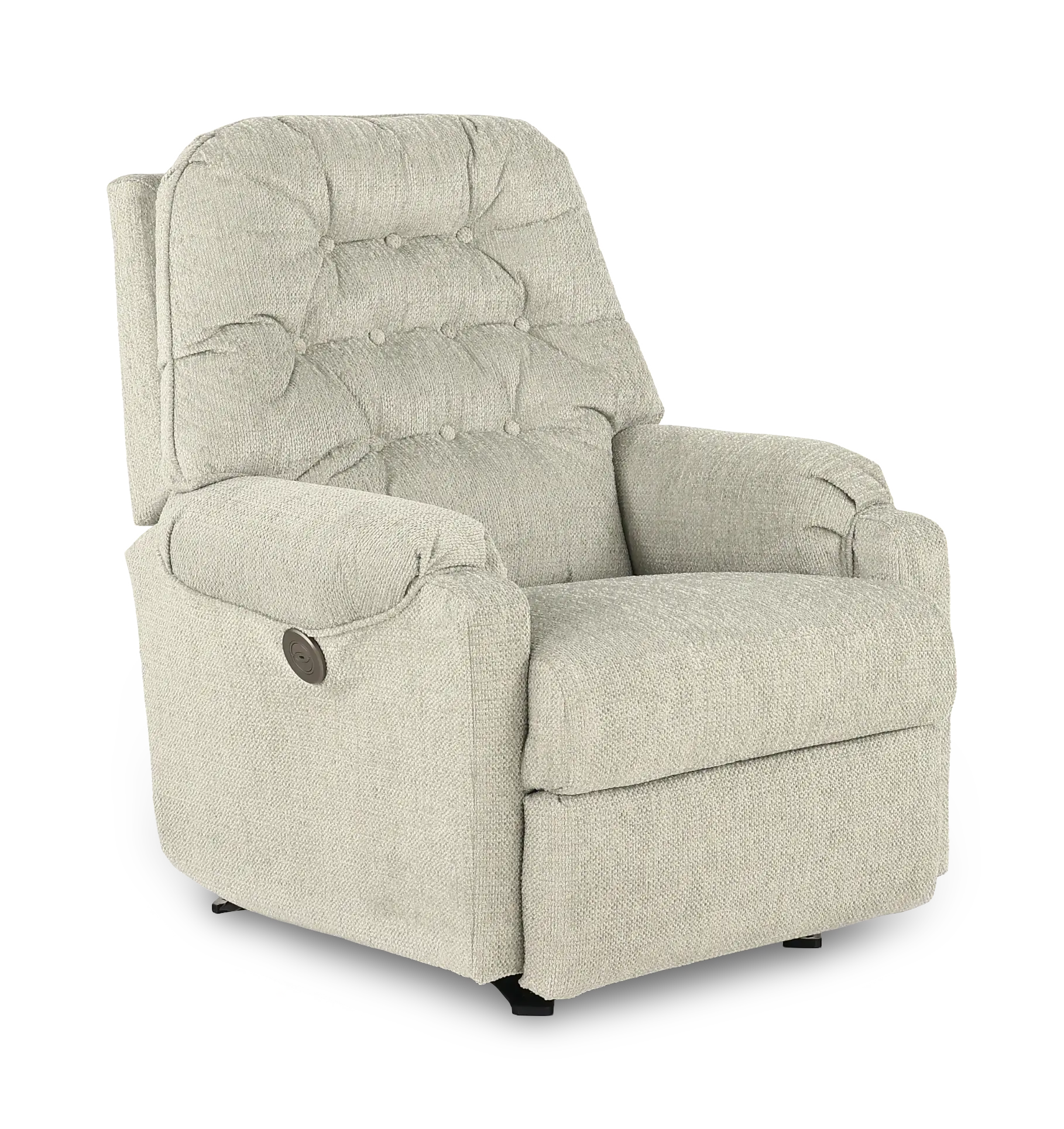 Sondra Light Gray Power Rocker Recliner-1