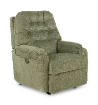 Sondra Moss Green Power Rocker Recliner