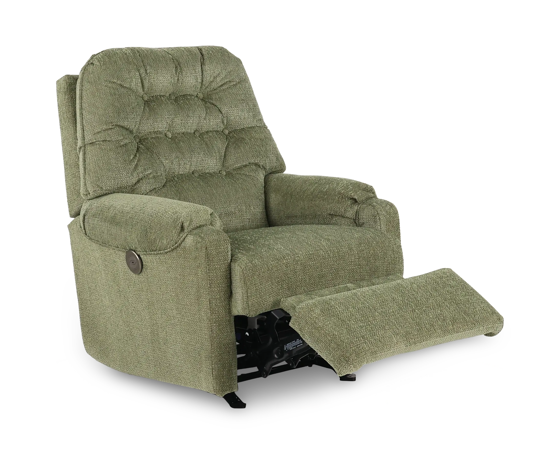 Sondra Moss Green Power Rocker Recliner-4