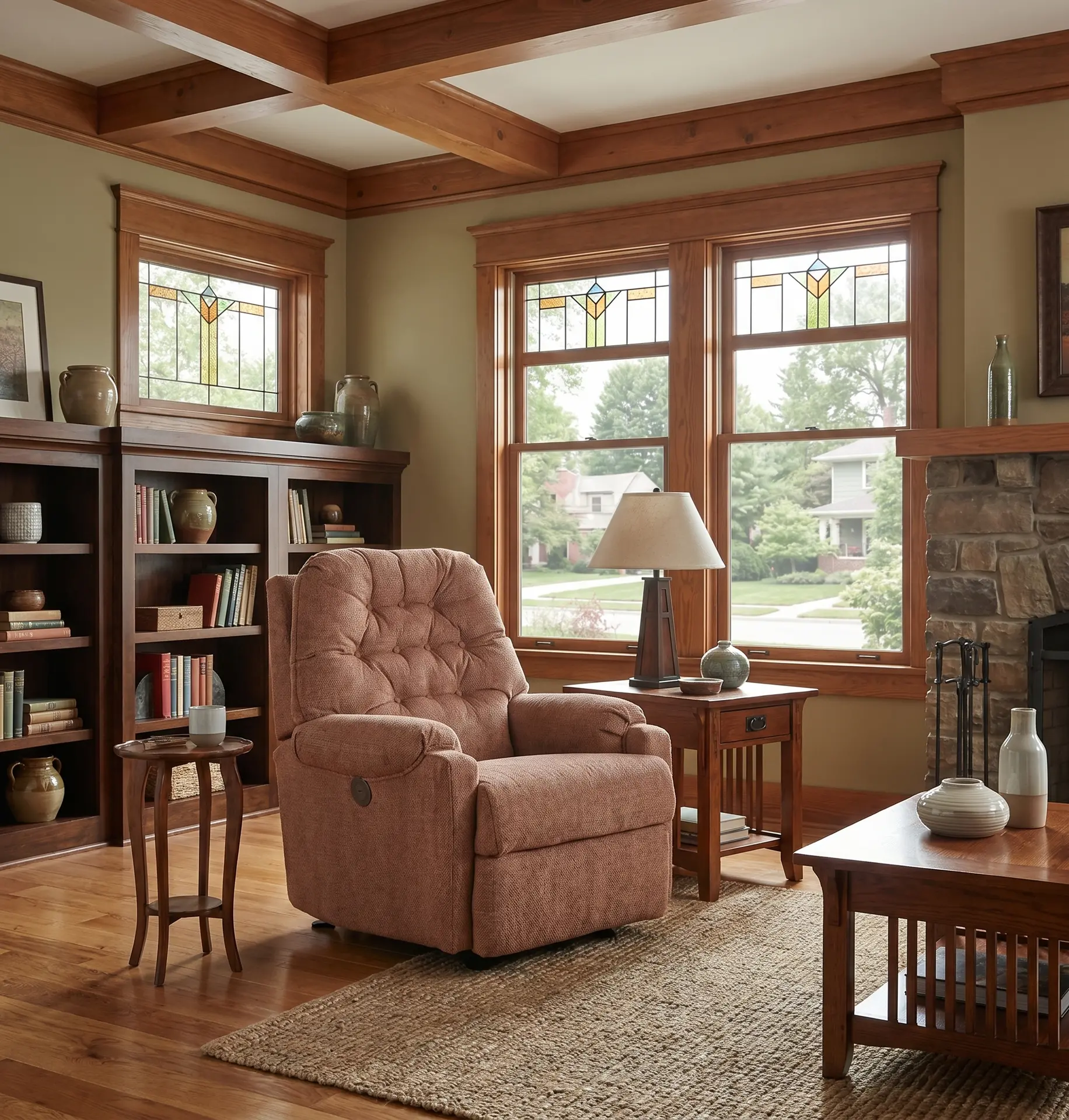 Sondra Marsala Brown Power Rocker Recliner-2