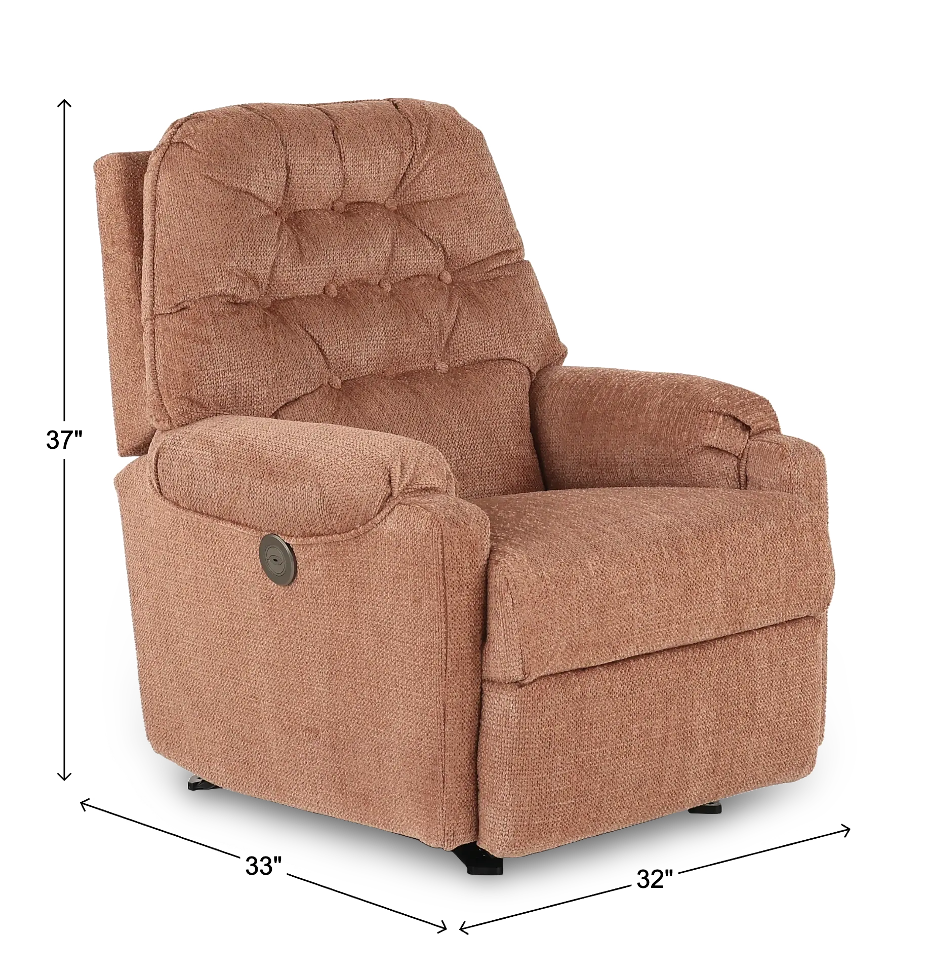 Sondra Marsala Brown Power Rocker Recliner-3