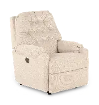Sondra Linen Power Rocker Recliner