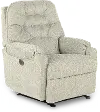 Sondra Light Gray Space Saver Power Recliner
