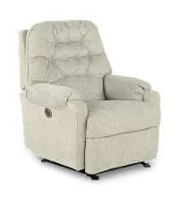 Sondra Light Gray Space Saver Power Recliner