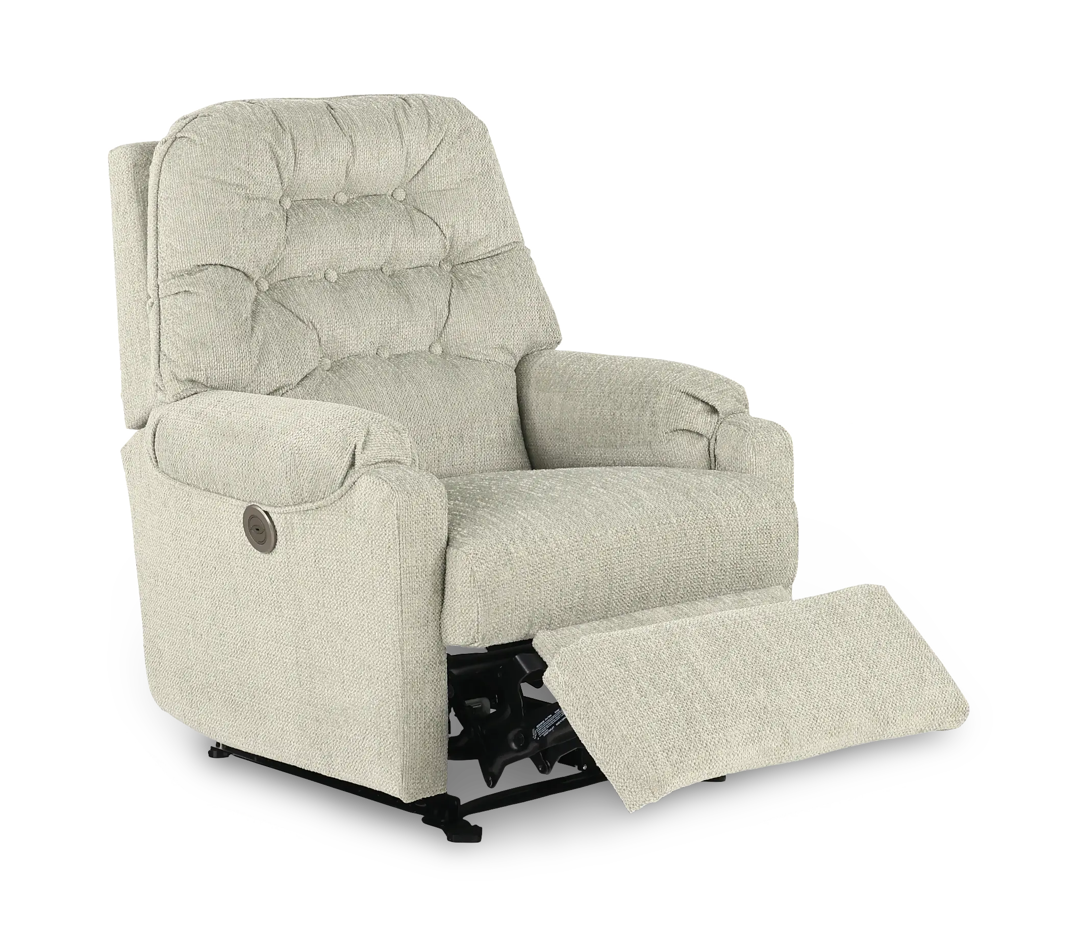 Sondra Light Gray Space Saver Power Recliner-5