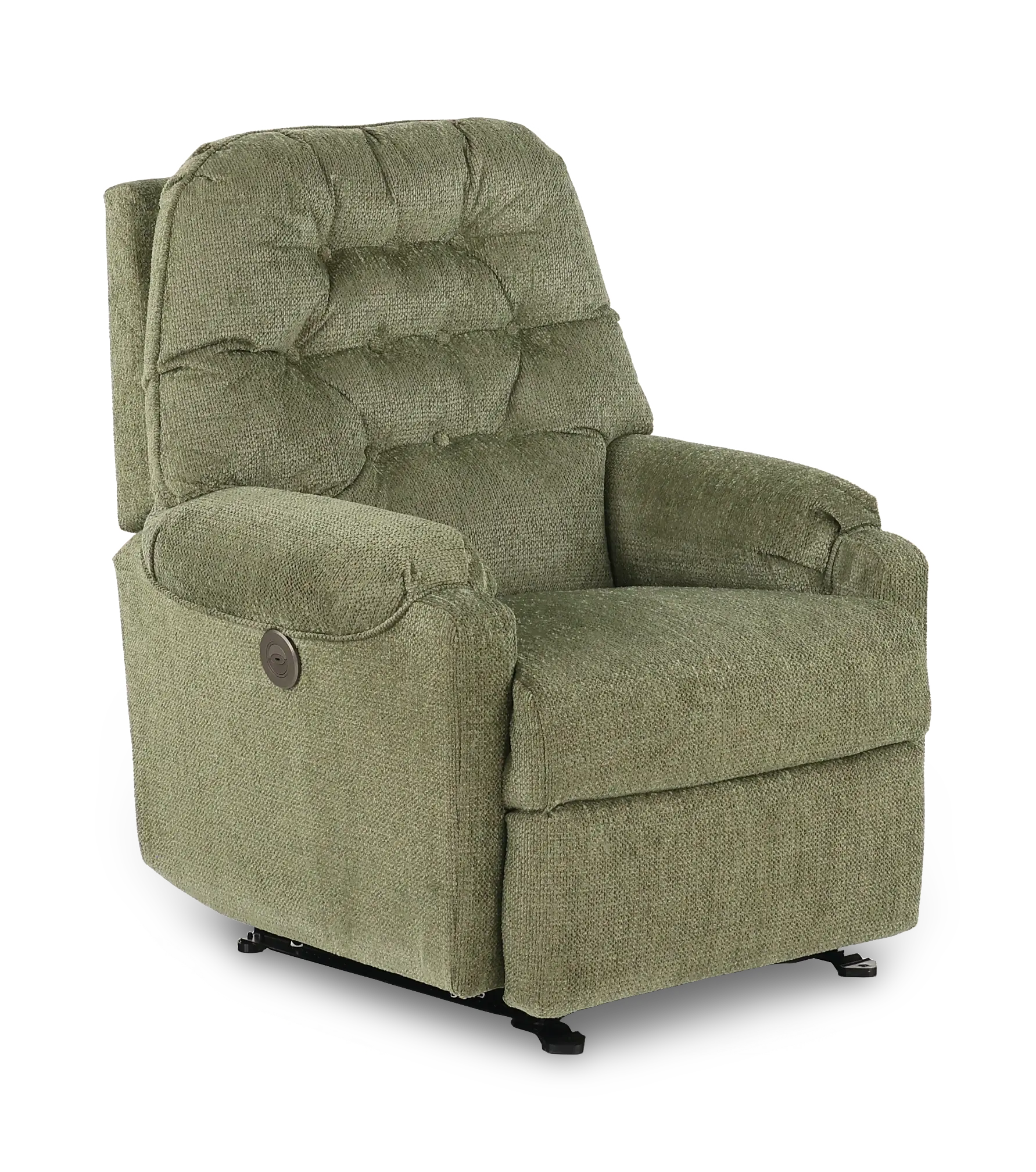 Sondra Moss Green Space Saver Power Recliner-1