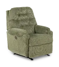 Sondra Moss Green Space Saver Power Recliner