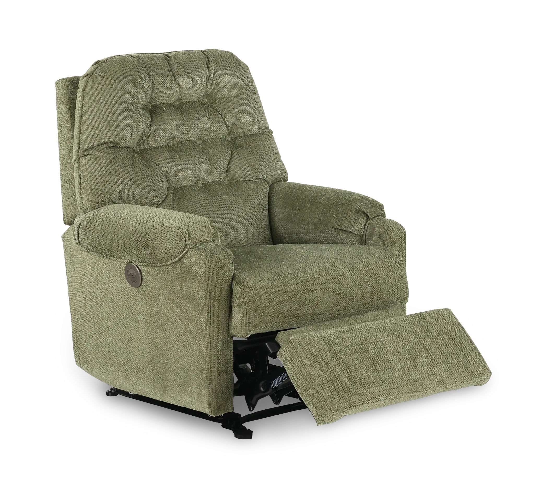 Sondra Moss Green Space Saver Power Recliner-5