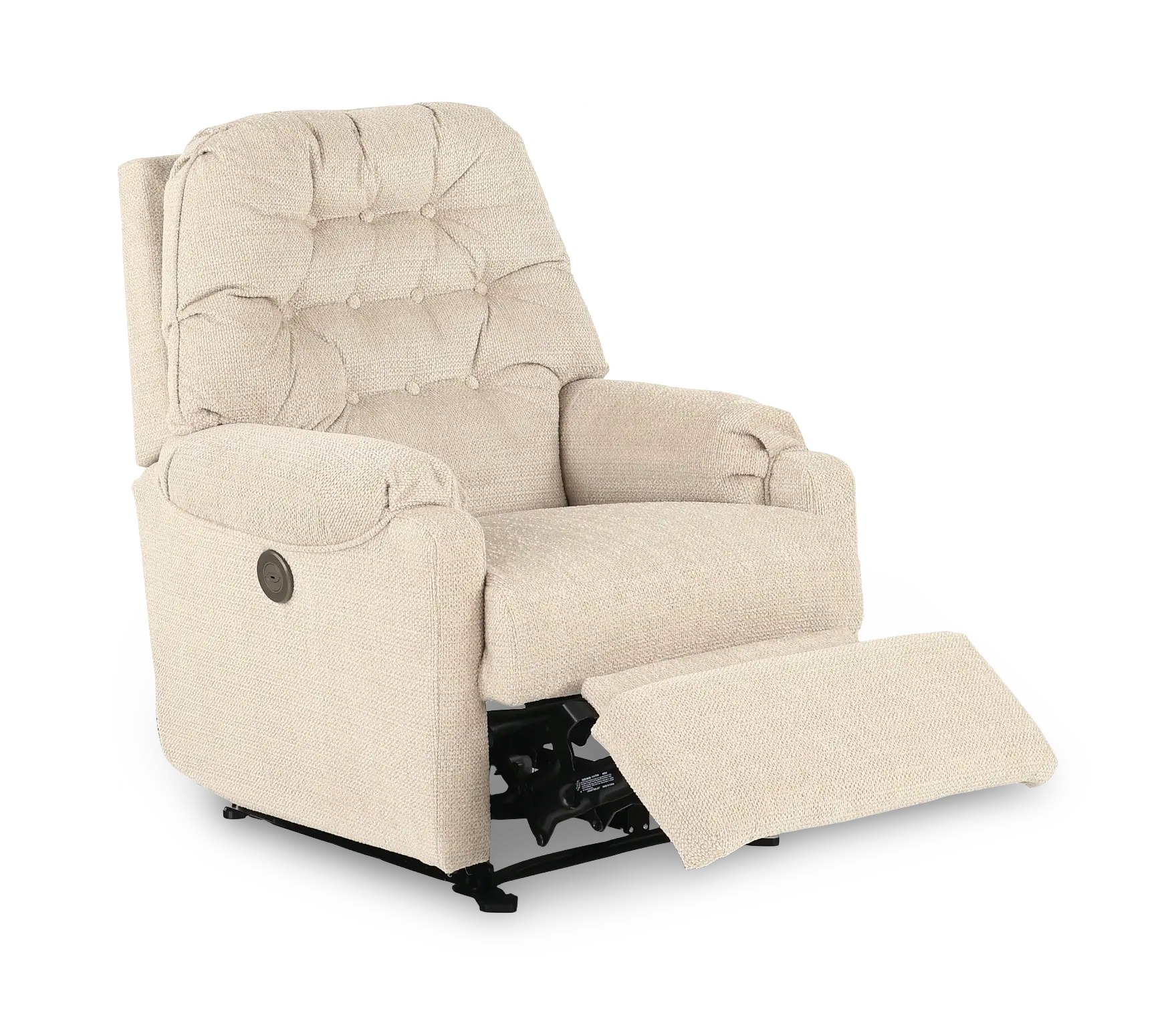 Sondra Linen Space Saver Power Recliner-5