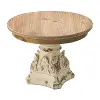 Wooden Cream and Brown Tabletop Plate