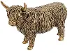 Bronze Highland Cow Statue