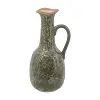 Sara Large Ceramic Green Floral Pitcher Vase