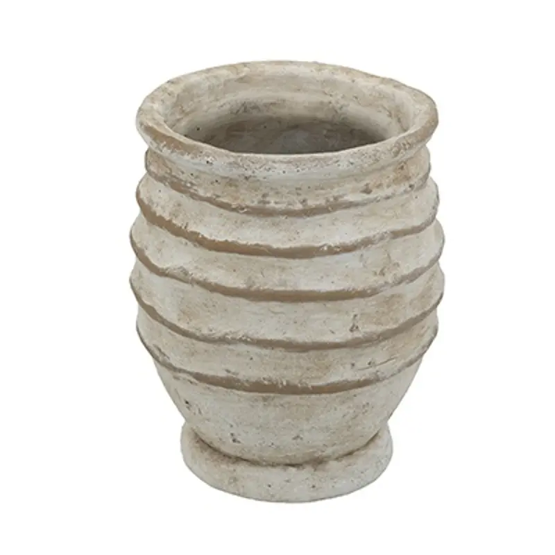 Decorative Beige and Sand Cement Vase