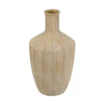 Terracotta Gold Accent Vase