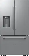 Samsung Bespoke AI 25 Cu Ft Counter‑Depth 3‑Door Refrigerator with External Tall Water and Ice Dispenser and Sphere Ice – Stainless Steel
