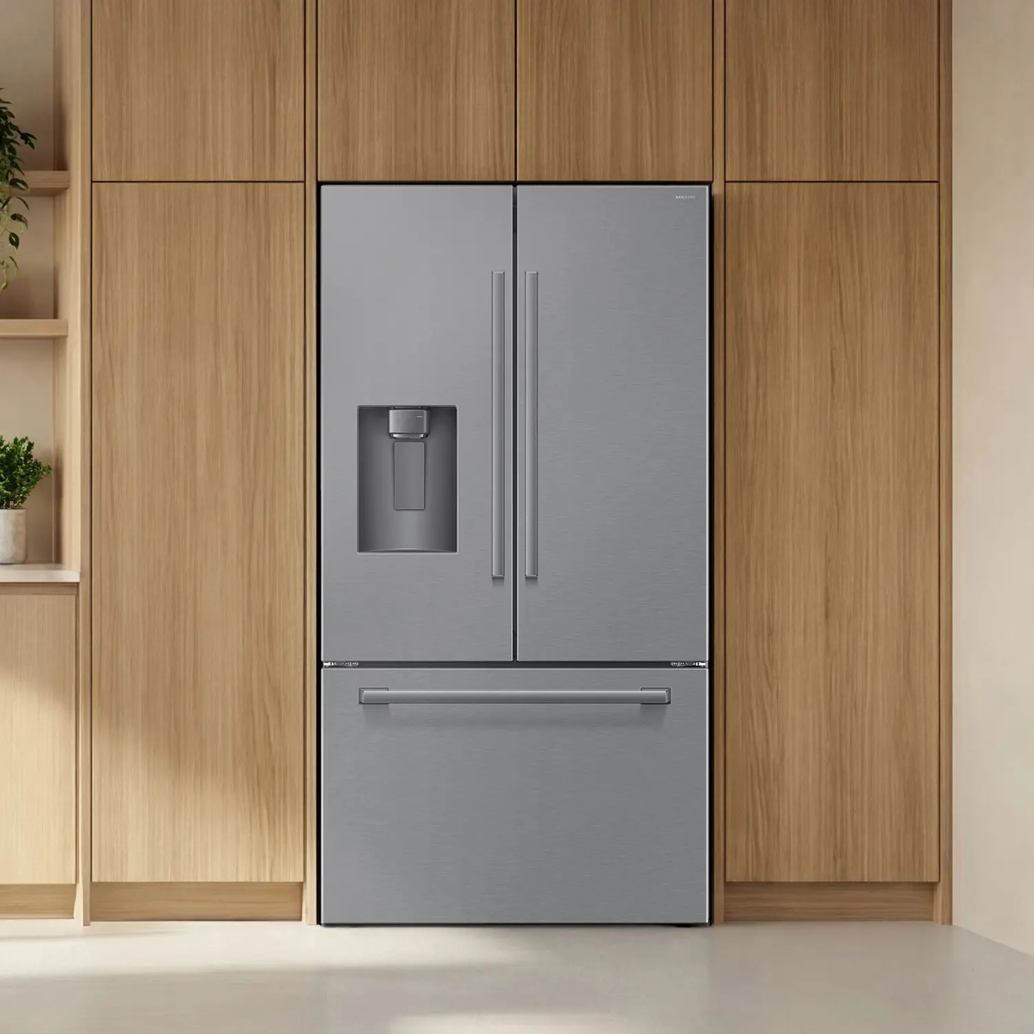 Samsung Bespoke AI 25 Cu Ft French Door Refrigerator – Stainless Steel-10