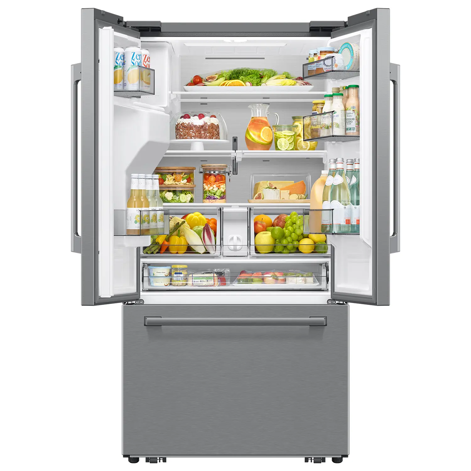 Samsung Bespoke AI 25 Cu Ft French Door Refrigerator – Stainless Steel-14