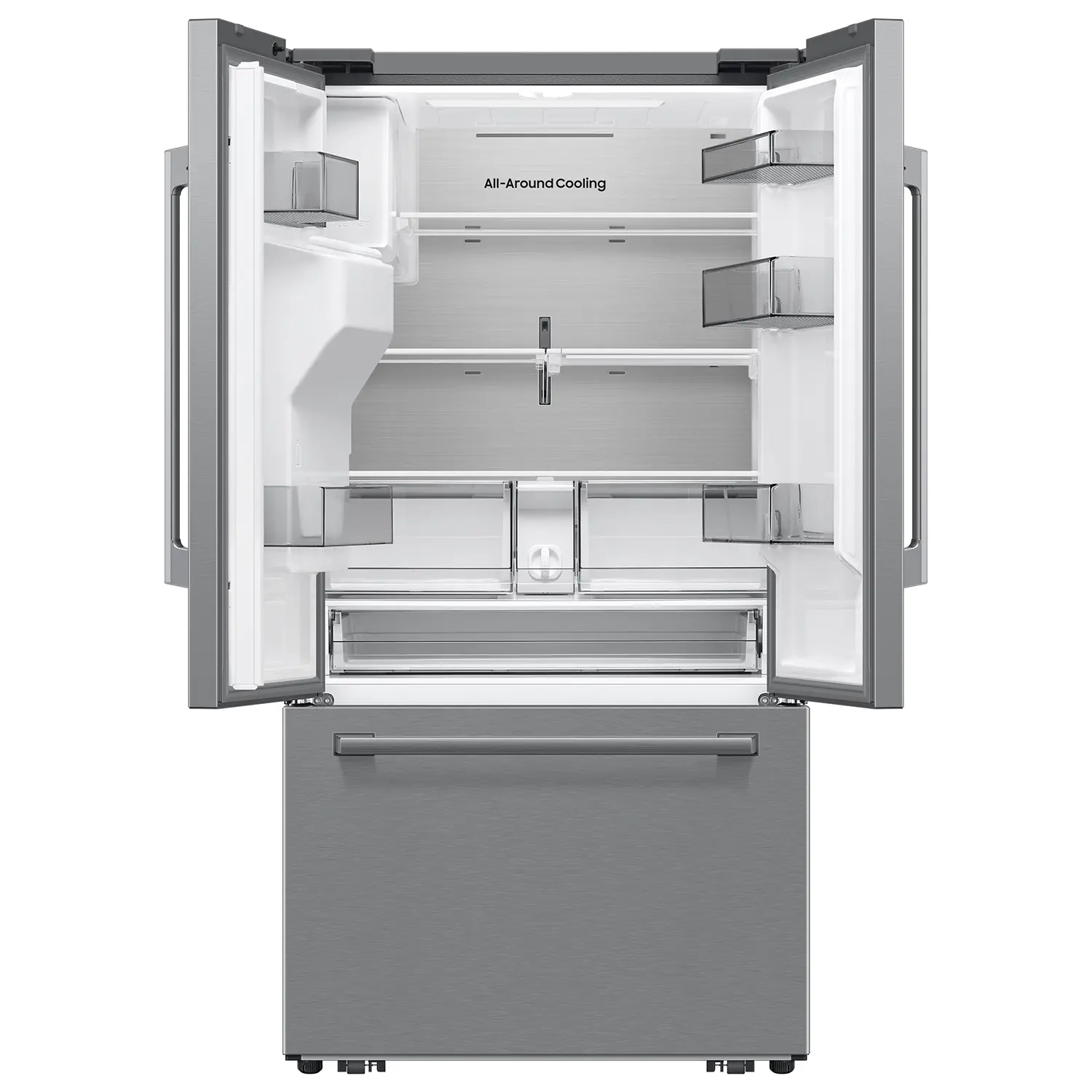 Samsung Bespoke AI 25 Cu Ft French Door Refrigerator – Stainless Steel-4