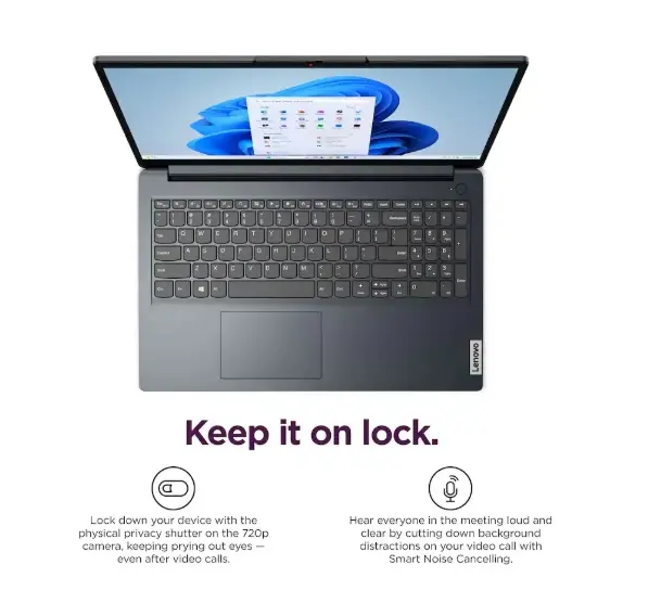Lenovo Blue IdeaPad 1 15.6  Laptop with AMD Ryzen 5-2