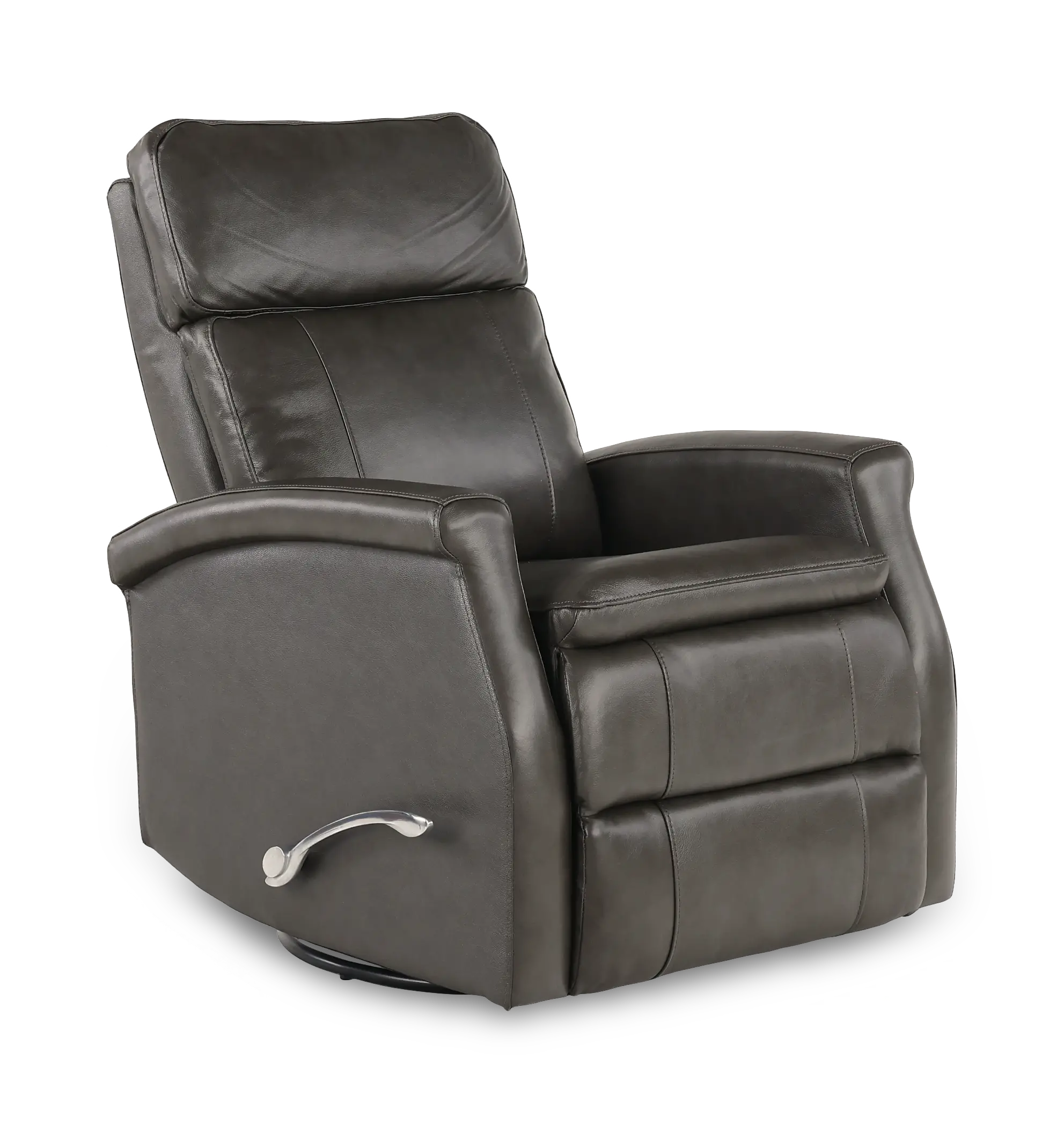 Bristol Raven Black Manual Swivel Glider Recliner-1
