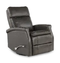 Bristol Raven Black Manual Swivel Glider Recliner