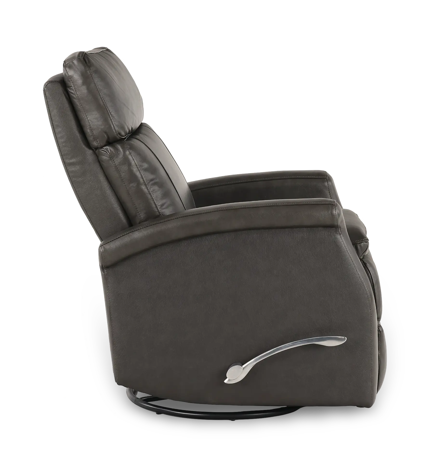 Bristol Raven Black Manual Swivel Glider Recliner-6