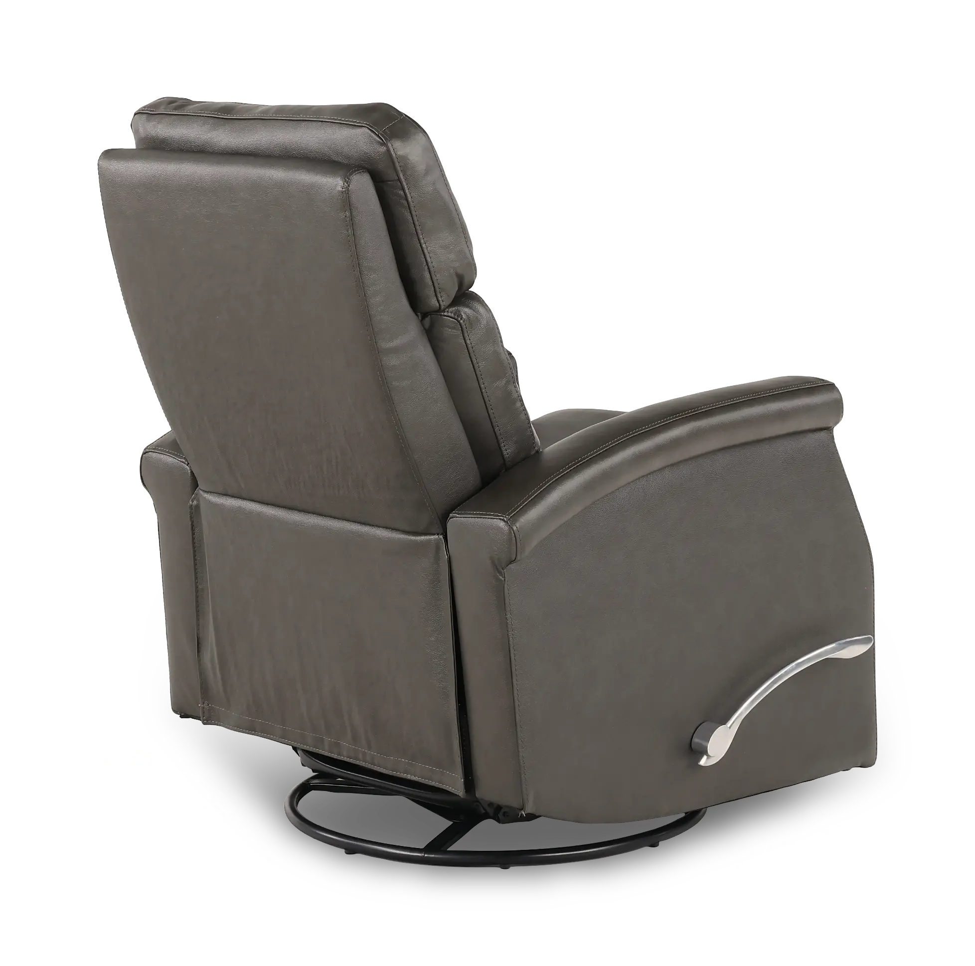 Bristol Raven Black Manual Swivel Glider Recliner-7