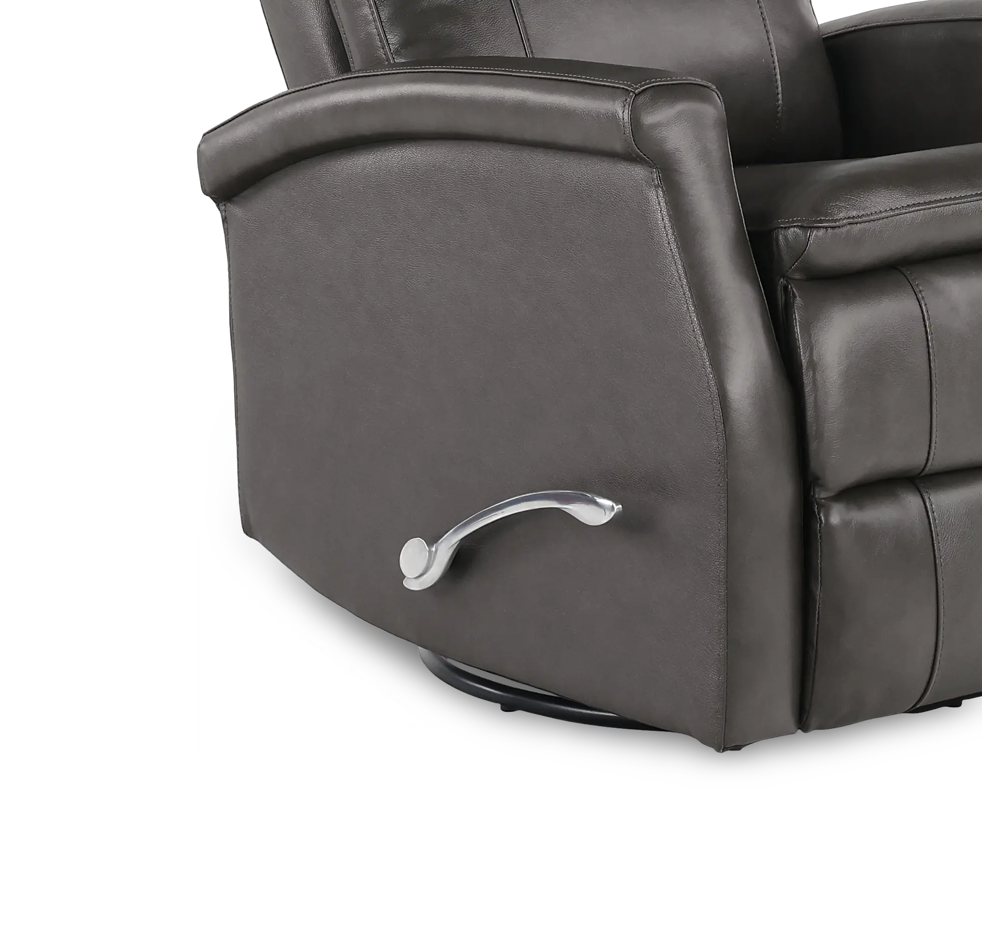Bristol Raven Black Manual Swivel Glider Recliner-8