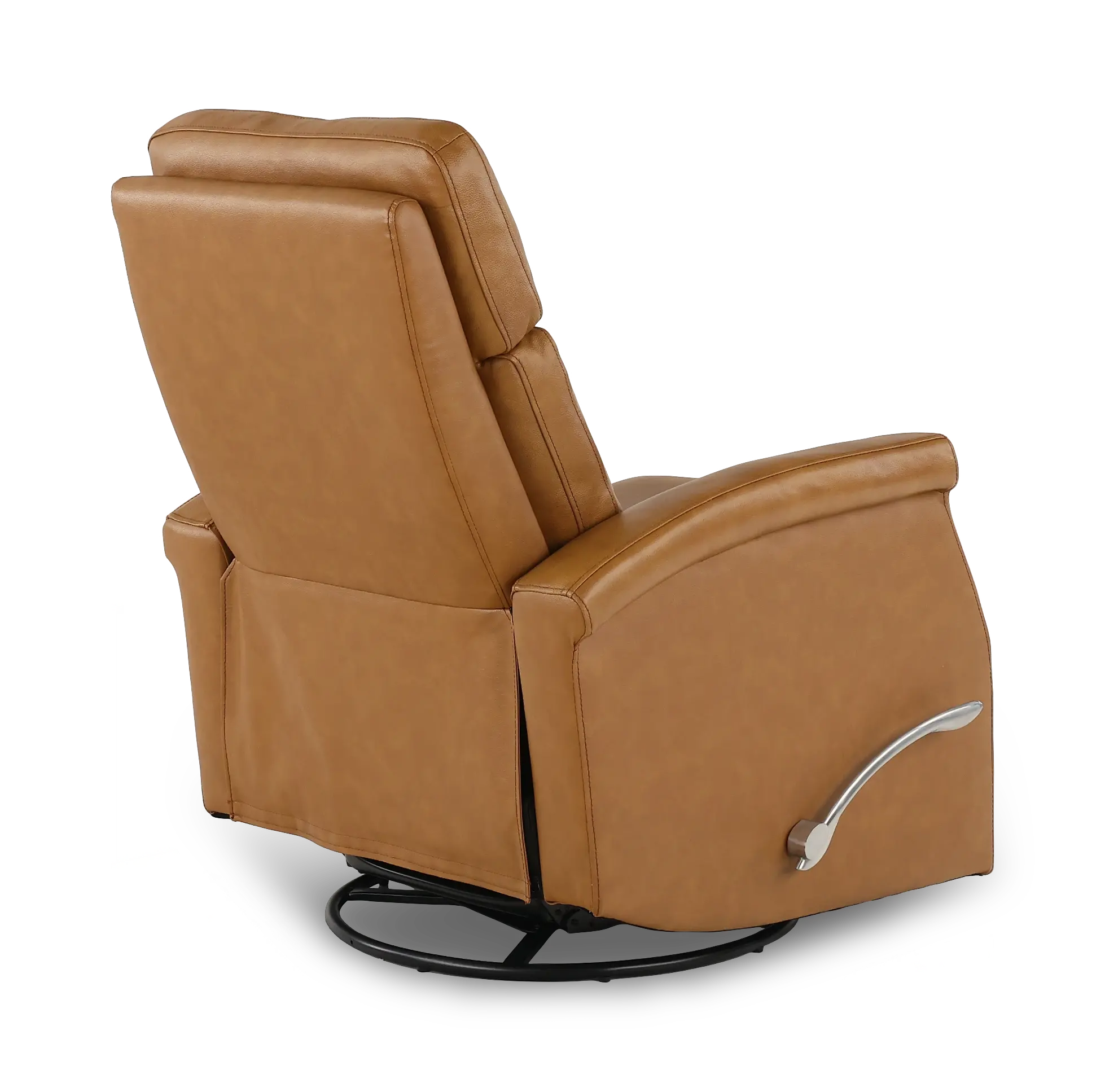 Bristol Russet Brown Manual Swivel Glider Recliner-7