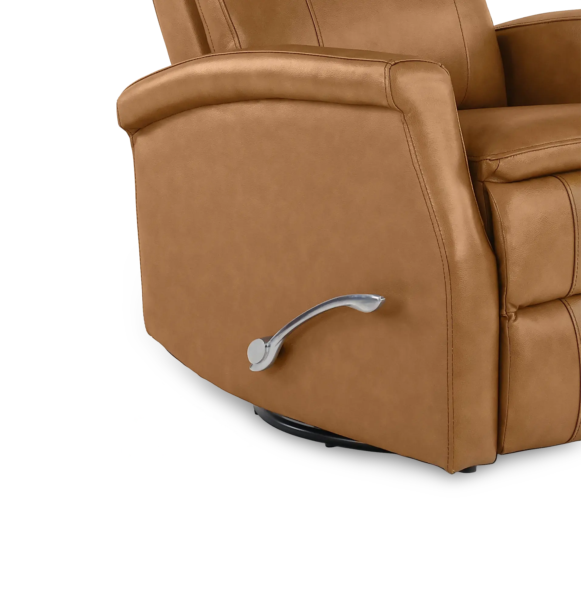 Bristol Russet Brown Manual Swivel Glider Recliner-8