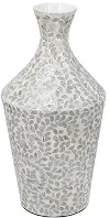 Decorative Paper Large White Floral Vase