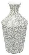 Decorative Paper Small White Floral Vase