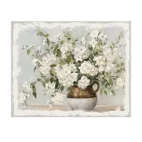 Large White Blossom Canvas Print