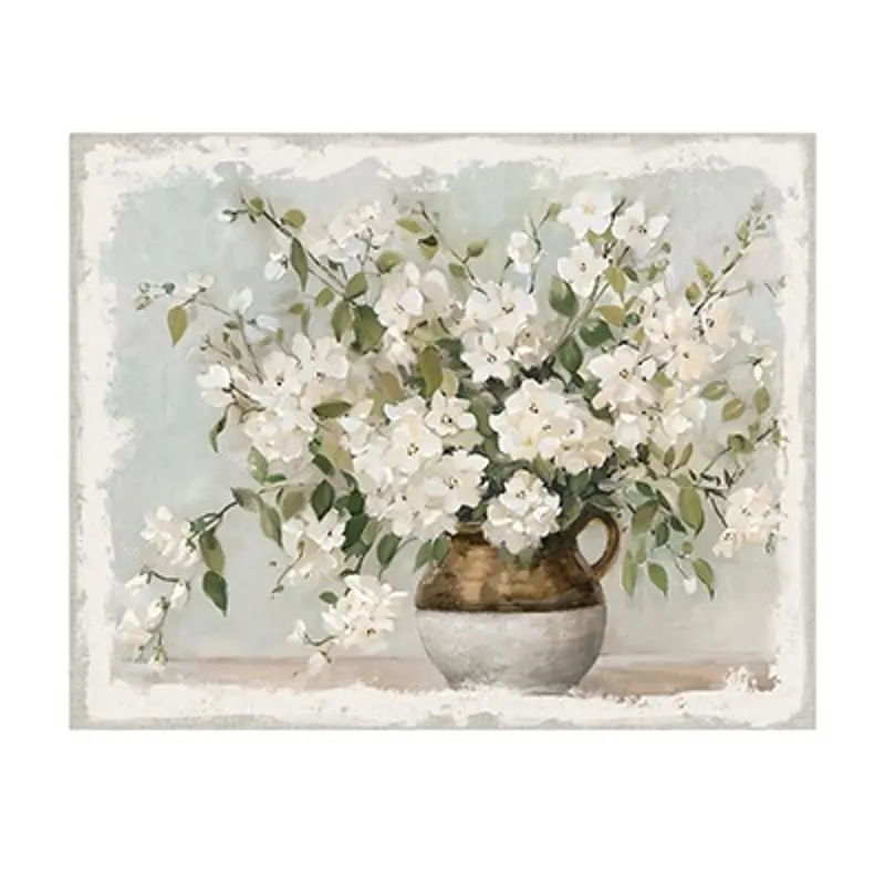 Large White Blossom Canvas Print