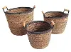 Banana Leaf Small Brown Woven Basket